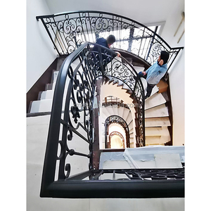 Barandilla <span class=keywords><strong>de</strong></span> <span class=keywords><strong>Escalera</strong></span>/Balaustradas <span class=keywords><strong>de</strong></span> <span class=keywords><strong>Hierro</strong></span> Forjado y Pasamanos/Barandilla <span class=keywords><strong>de</strong></span> <span class=keywords><strong>Hierro</strong></span> para Escaleras, Villas Modernas, Estructura <span class=keywords><strong>de</strong></span> Acero Ligero para Pisos <span class=keywords><strong>de</strong></span> Villas - Product Image 2