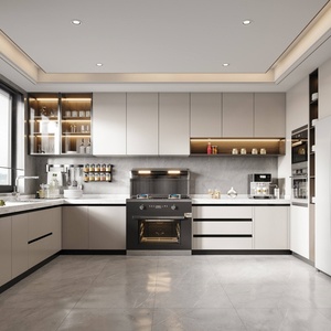 Kitchen <b>Cabinets</b> Made in <b>China</b> Featuring High-quality High-gloss Panels Built-in Appliances and Dish Racks - Product Image 2