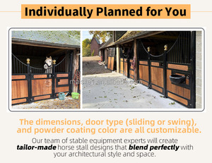 Box per Cavalli in Acciaio Zincato a Caldo MAISTEED, Standard Europeo, Verniciato a Polvere, Design Personalizzato Gratuito, Frontali per Stalle - Product Image 3