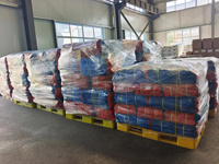 Bâche imperméable en plastique de polyéthylène de bâche résistante bleue de prix usine pour la protection de matériaux de construction