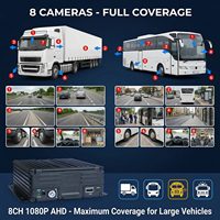 Enregistreur vidéo 8 canaux 1080P MDVR de qualité industrielle, tension large bande 12-36V, disque dur 2 To, 4G, GPS, BSD, enregistreur de flotte pour camions et bus, RoHS