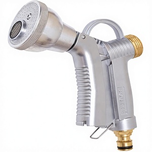 <span class=keywords><strong>Pistolet</strong></span> multifonction pour <span class=keywords><strong>arrosage</strong></span> et cueillette de pommes Boutt 100% laiton ZAMAC PPFR avec connecteur rapide argent - Product Image 1
