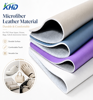 Cuir synthétique PU microfibre gaufré, résistant à l'eau, durable et confortable pour empeignes de chaussures, sacs, canapés et intérieurs de voiture