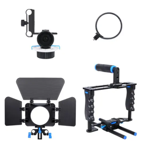 Kit de Jaula para Cámara Rundour <span class=keywords><strong>C200</strong></span> con Follow Focus / Matte Box / Jaula para Cámara para <span class=keywords><strong>Canon</strong></span> 5D Mark II III 700D 650D 600D D221 - Product Image 2