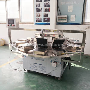 Machine commerciale entièrement automatique motorisée pour la fabrication de rouleaux d'œufs et de gaufres au sirop, moulage rotatif en nid d'abeille, 220V/380V, garantie 1 an - Product Image 5