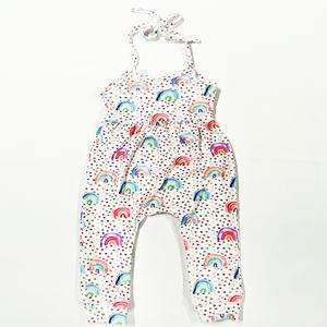 Nuevos Monos de Moda para Niños, Lindos Monos de Una Pieza, Bodys para Bebés, Monos Florales Estampados Personalizados, Monos con Tirantes para Niños - Product Image 4