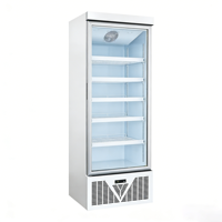 Vitrine Réfrigérée Verticale à Trois Portes, Refroidissement par Air, Sans Givre, pour Plats Préparés, Gâteaux, Bœuf, Mouton, Fruits de Mer, Origine Chine