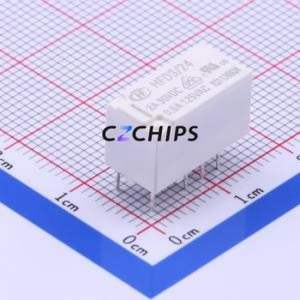 HFD3/24 Signal Relay DIP,7.5x15mm Relay 24V 2 Changeover: 2C (DPDT-Changeover)::: 8 500mA-125VAC/3A-30VDC - Product Image 1