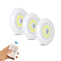 Échantillon GRATUIT Lumière LED Sans Fil Sous-Meuble, Télécommande, Intensité Variable, Veilleuse d'Armoire, Lampe sur Piles pour Chambre et Cuisine
