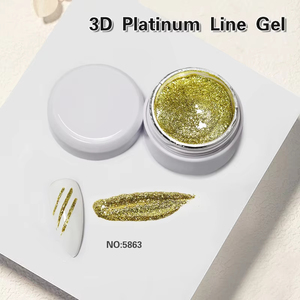 Gel de <span class=keywords><strong>Uñas</strong></span> 3D Platinum Line UV/LED, Natural, Bajo Olor, Semipermanente, Removible, <span class=keywords><strong>para</strong></span> Arte de <span class=keywords><strong>Uñas</strong></span> Profesional - Product Image 3