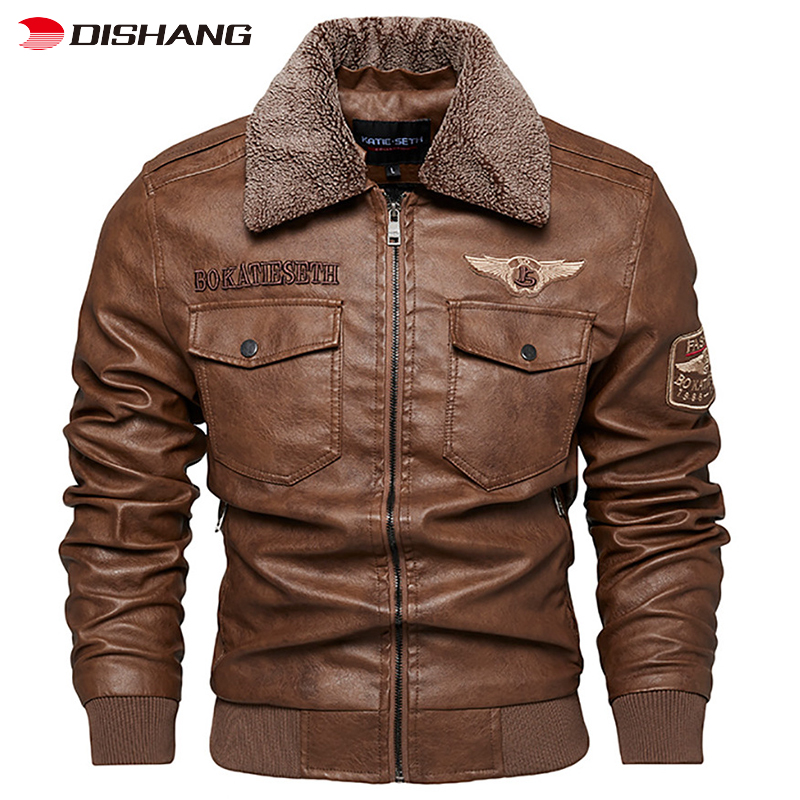 Men's Winter Motorcycle Jacket with Extra Cashmere & Thick