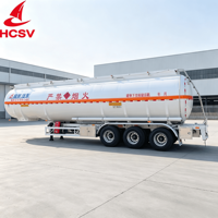 Semi-remorque citerne industrielle en acier inoxydable anti-corrosion sans isolation thermique pour la livraison logistique de divers liquides combustibles