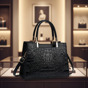 Nuova Borsa a Mano in Pelle di Coccodrillo 2026 per Donne, Lussuosa Borsa Capiente da Donna, Elegante Borsa a Spalla con Tracolla Staccabile - Product Image 2