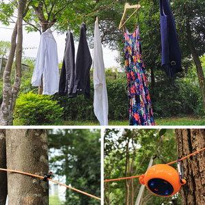 <span class=keywords><strong>Corde</strong></span> de séchage de <span class=keywords><strong>linge</strong></span> de voyage rétractable Portable <span class=keywords><strong>corde</strong></span> à <span class=keywords><strong>linge</strong></span> antidérapante coupe-vent réglable pour <span class=keywords><strong>jardin</strong></span> arrière-cour Camping en plein air - Product Image 6