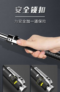 その他の個人用装備 16 21 26 32 インチ スチール製戦術警棒 自動格納式 拡張可能 折りたたみ式 護身用スティック - Product Image 4