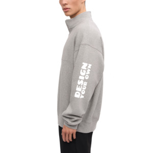 <span class=keywords><strong>Felpa</strong></span> con Zip 1/4 da Uomo Oversize in Poliestere Multicolore 350G, Personalizzabile con <span class=keywords><strong>Stampa</strong></span>, Nuovi Arrivi 2026 - Product Image 3
