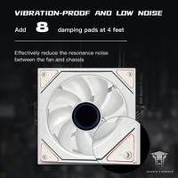 Ventilateur de refroidissement silencieux pour jeux de type lampadaire ARGB synchronisé à température contrôlée Jungle Leopard Prism 4pro 12cm