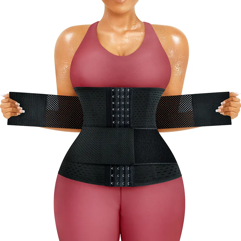 4 Haken und Ösen verschluss Gürtel Shape wear Schlankheit gürtel Bauch Bauch Wrap Taillen trainer für Frauen Unterbrust Latex Sport