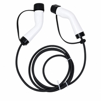 Câble de charge pour véhicule électrique Type 2 vers Type 2, mâle vers femelle, 16A, triphasé, 5 m de longueur, certifié CE, câble d'extension