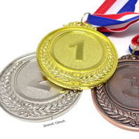Usine en gros Laser gravable Logo or argent laiton cuivre Sublimation personnalisée médaillon insérer métal Sport médaille vierge