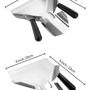 Commercial Stainless Steel and Plastic Utensils Chips Holder Frying Shovel French Fry <b>Scoop</b> <b>Potato</b> Chip <b>Scoop</b> - Product Image 4