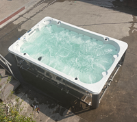Spa de luxe pour 8-9 personnes avec système de contrôle Balboa, jets de massage et éclairage LED