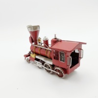 Offre Spéciale américain grand garçon modèle Train rétro moteur à vapeur Mini Train en métal à vendre pour les accessoires de photographie