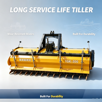 Motoculteur rotatif DTNJ 1GK-300, attache pour tracteur 3m, équipement agricole professionnel pour le travail du sol