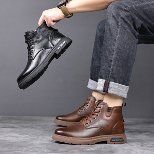 <span class=keywords><strong>Botas</strong></span> de herramientas para hombre <span class=keywords><strong>Botas</strong></span> Martin <span class=keywords><strong>Botas</strong></span> de Trabajo y Seguridad Chukka Senderismo & Trekking Cuero High Top Mid-Top Lace up <span class=keywords><strong>Botas</strong></span> de nieve de algodón - Product Image 6