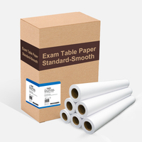 Civière de table d'examen de rouleau de drap de lit jetable médical de 21 "X 225 'pour des cliniques et des hôpitaux