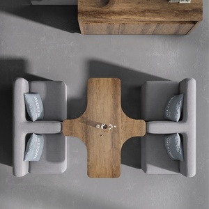 โต๊ะประชุมสำนักงานแบบทันสมัยโต๊ะเจรจาต่อรองการจัดการไม้ - Product Image 2