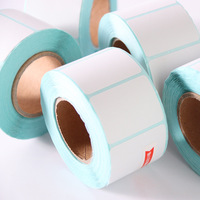 TOP étanche 60x40 58x39 étiquette de machine de pesage bleu doublure code à barres autocollant adhésif étiquette thermique directe