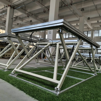 Support de scène en aluminium pliable à levage manuel sur mesure pour la jonction de scènes modulaires portables