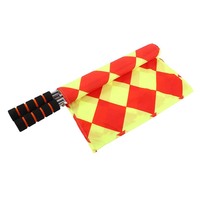 Drapeau d'arbitre Linesman 100% polyester 2 pièces drapeau d'arbitre pour match de football