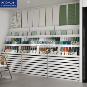 Chất Lượng Cao Cửa Hàng Bán Lẻ Kệ Trượt Gạch Hiển Thị Giá Gốm Kim Loại Gạch Đứng Cho Showroom - Product Image 4