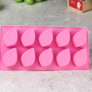 10-Cavity Silicone <strong>Cake</strong> Mould Easy Washing <strong>Rectangle</strong> Leaf Shape Soap Pudding Ice Tray <strong>Container</strong> Stocked <strong>Cake</strong> Tools - Product Image 4