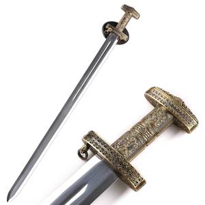 HESPER 94cm Histoire médiévale d'Europe du Nord Poli miroir Lame en acier 440ss Alliage de zinc Acier véritable Viking Nordique Non-fonctionnel - Product Image 1