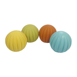 Palline di gomma A strisce verticali Non tossiche igieniche ed ecologiche accolte per bambini come regalo per il bambino - Product Image 6
