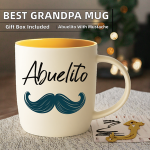 <span class=keywords><strong>Mug</strong></span> à café en céramique contemporain - Passe au lave-vaisselle - Coffret cadeau inclus - 13 oz - Pour la fête des grands-<span class=keywords><strong>parents</strong></span>, la fête des pères, un anniversaire, Noël - Product Image 2