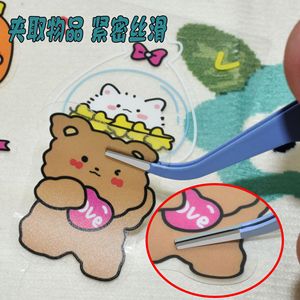 Pinzas artesanales de gran venta, herramientas de manualidades Guka de dibujos animados coloridos para niños, pinzas de punta roma, clips de punta recta y curva, cinta adhesiva - Product Image 3