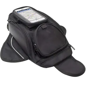 Motorcycle Tank Bag Saddle Black Motorbike Bag Strong Magnetic Bag