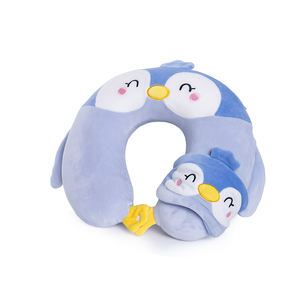 Pingouin en <span class=keywords><strong>forme</strong></span> <span class=keywords><strong>de</strong></span> U dessin animé particule cou <span class=keywords><strong>oreiller</strong></span> déformation <span class=keywords><strong>oreiller</strong></span> multifonctionnel à double usage - Product Image 2