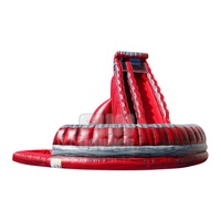 FAN BOUNCE WS055 Toboggan aquatique gonflable commercial en PVC incurvé de 32 pieds pour l'extérieur