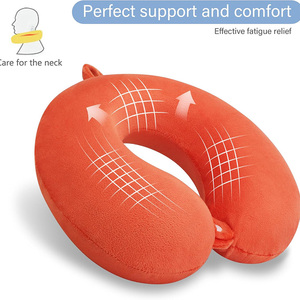Nuevo diseño, almohada de viaje de espuma viscoelástica cómoda con inclinación hacia adelante de 360 grados, almohada para el cuello, oficina adecuada para soporte Cervical - Product Image 4