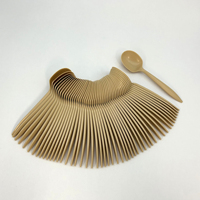 Lot de 30 cuillères robustes en amidon de maïs, compostables, durables, pour mariages, anniversaires, usage domestique et en voyage