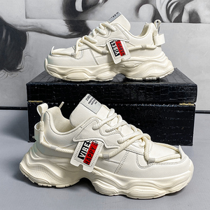 Chaussures de sport décontractées pour hommes, style marche, luxe et mode, automne-hiver, en maille, antidérapantes, à lacets, vente en gros usine - Product Image 3