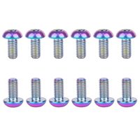 Vis en titane T25 Torx M5x10mm pour disques de frein de vélo, couleur arc-en-ciel