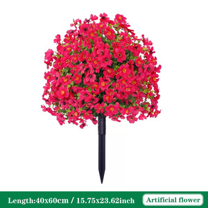 ดอกไม้ประดิษฐ์ทรงกลมสีม่วง จินเหอ ทำจากโพลีเอสเตอร์ สำหรับตกแต่งพื้น น้ำหนัก 300 กรัม - Product Image 3