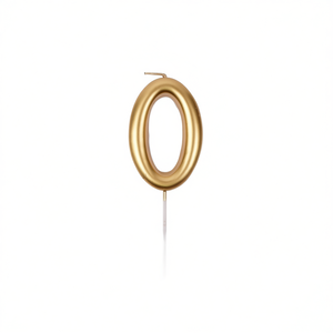 PARTY GOK เทียนวันเกิดตัวเลขโลหะ 9.5 ซม. ตกแต่งเค้กสไตล์หรูหราสำหรับงานเลี้ยงวันเกิด - Product Image 1