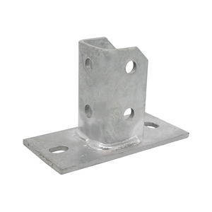 TF512 Support d'angle double profondeur soudé à chaud galvanisé à chaud de 6 mm à dix trous pour assemblage avec profilé, fixation facile - Product Image 2
